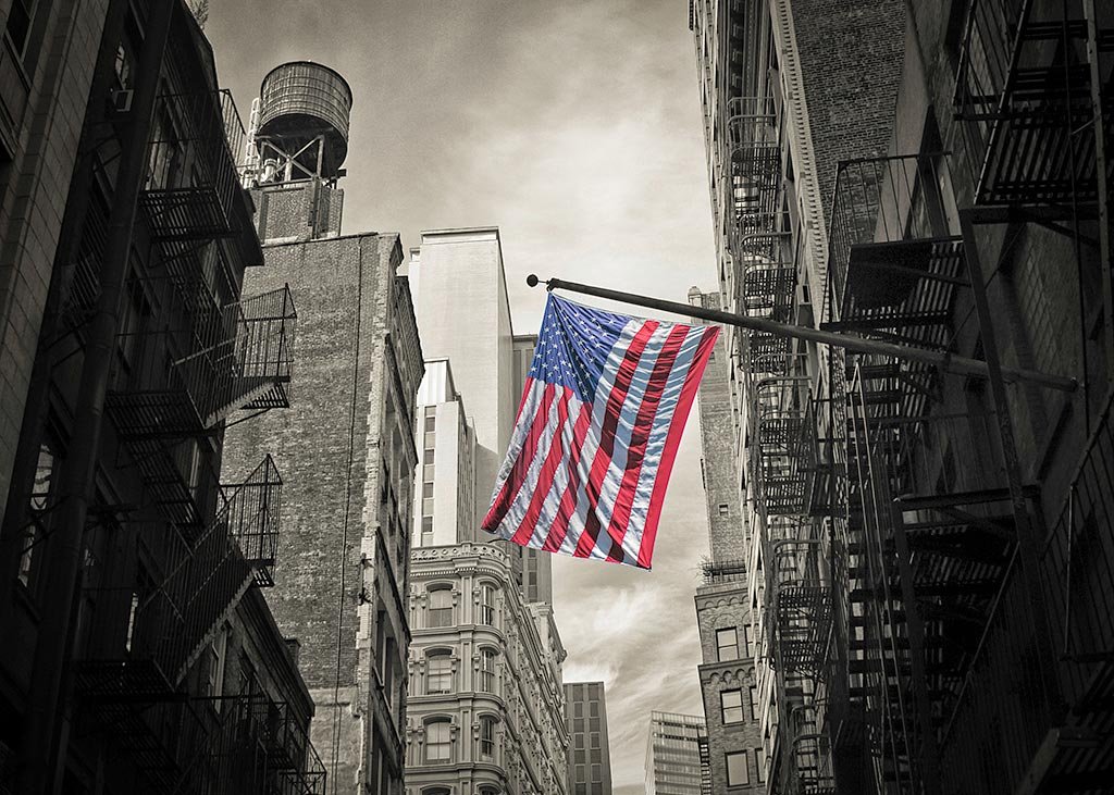 Stars Stripes and Water Tower