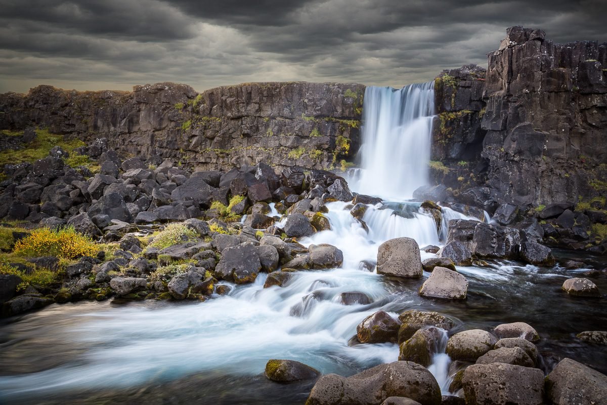 antonyz long exposure landscape iceland waterfall reykjavik water flow river